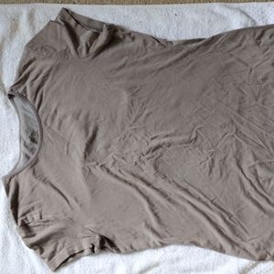 merona top medium beige cotton rayon spandex